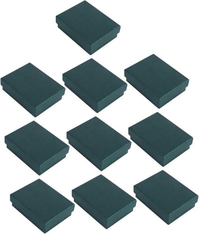 Verpakking Doosjes - Sieraden Opbergers - Sieraden Presenteren - Set van 10 - 9x7x3 cm - Groen