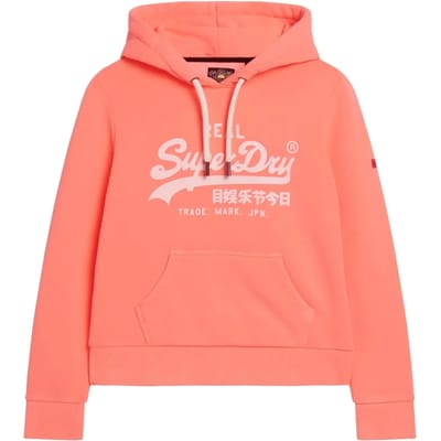 Superdry - Neon hoodie met print - Dames - Hoodies