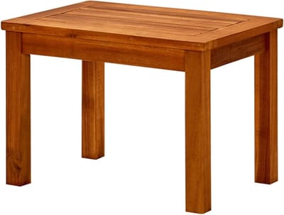 Tuin Salontafel - Buitenmeubel - Buiten Ontspannen - Massief Hout - 50 x 35 cm - Natuurlijk Hout