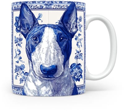 Mok Bull terrier Beker voor koffie of tas voor thee, cadeau voor dierenliefhebbers, moeder, vader, collega, vriend, vriendin, kantoor, opa, oma, hond, kerst, sinterklaas, verjaardag