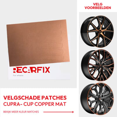 Velgschade Patches Cupra Cup Copper – Zelfklevende velgreparatie bij stoeprandschade