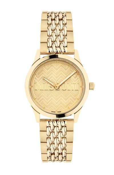 Missoni Zigzag Lover MWCCA0423 Horloge - Staal - Goudkleurig - Ø 34 mm