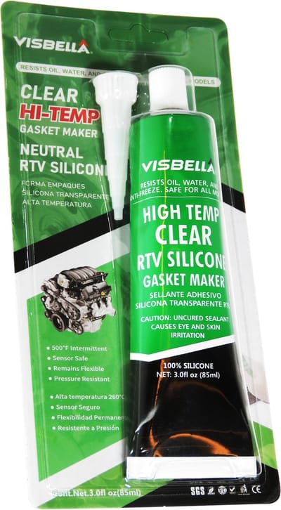 RTV siliconen transparant - High Temp Silicone Sealant - Hittebestendige vloeibare pakking maker geschikt voor hoge temperaturen