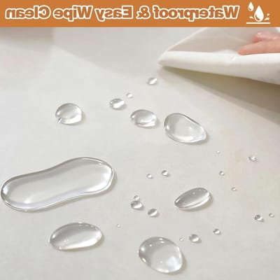 Dailygoods- Tafelkleed Afwasbaar 220 x 140 cm - Transparant Tafelkleed - PVC-Folie - Waterdicht - Antislip - Bescherming tegen Vlekken - Tafelfolie