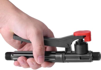 Tuinsproeier Handgreep - Drukspuit Onderdeel - Onkruid Bestrijden - Bediening Met Een Hand - 0.55 Inch - Zwart