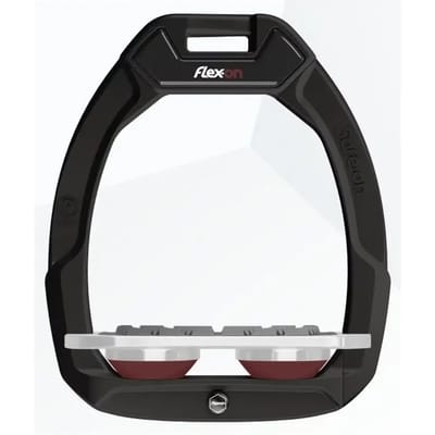 Veiligheidseisen voor paardenrijden Plat Grip Zwart/Grijs/Bordeaux Flex-On Safe-On