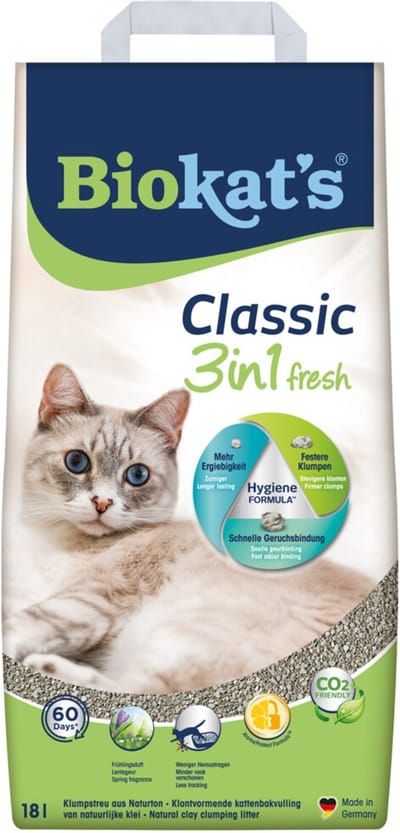 Biokat's Kattenbakvulling Classic Fresh 3-in-1 - 2 x 18 liter - Voordeelverpakking