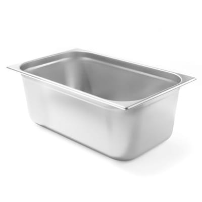 HENDI GN container 1/1 – lichtgewicht roestvrij staal – 28L – 530x325x200 mm – stapelbaar