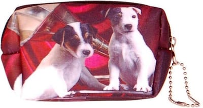 Kleine etui/klein toilettasje Jack Russel