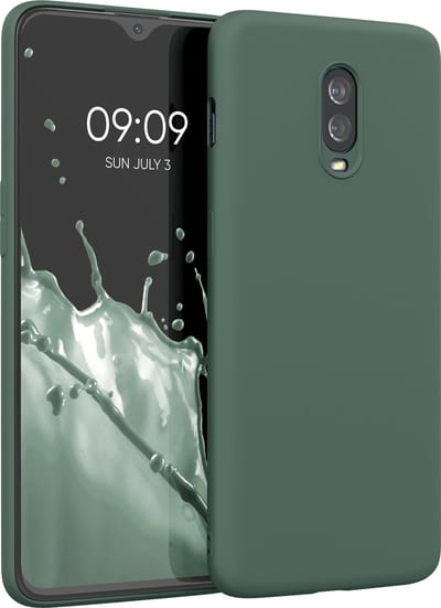 kwmobile telefoonhoesje geschikt voor OnePlus 6T - Hoesje voor smartphone - Back cover in dennengroen