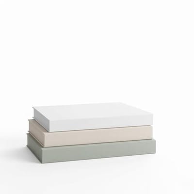 Set van 3 decoratieve nepboeken – Linnen look met magnetische sluiting en verborgen opbergvak – Stapelboeken voor salontafel, boekenplank of nachtkastje – Stijlvolle woondecoratie