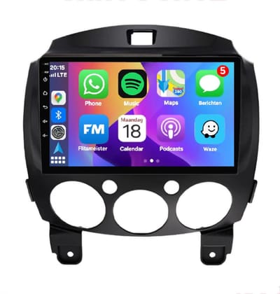 Autoradio 2/32 met Carplay en Android auto | Geschikt voor Mazda 2 2007-2014 | Radio scherm met Navigatie | 2007 2008 2009 2010 2011 2012 2013 2014 | DE