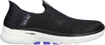SKECHERS GO WALK 6 FABULOUS VIEW, 124569-BKLV, Female, Black SKECHERS GO WALK 6 - Stijlvolle Comfortsneakers voor Vrouwen