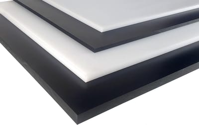 Kunststof Plaat - Polyethyleen Board - Algemeen Gebruik - Hoge Dichtheid - 1000x495x10 mm - Zwart
