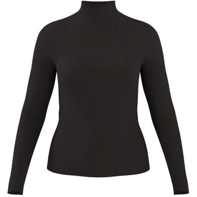 ESMARA Dames gebreide coltrui (Zwart, XS (32/34))