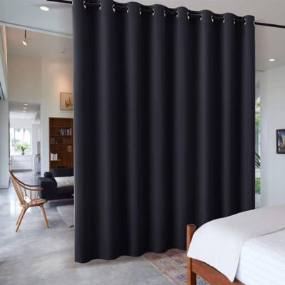 Dailygoods- Verduisterende Gordijnen Drievoudige Verduistering - Warmte-isolerend - Geschikt voor Woonkamer/Slaapkamer - 457 x 274 cm - Zwart - Comfortabele Omgeving