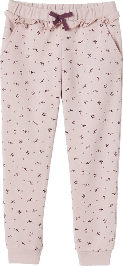 Vertbaudet Joggingbroek voor meisjes met ruche en bloemenprint