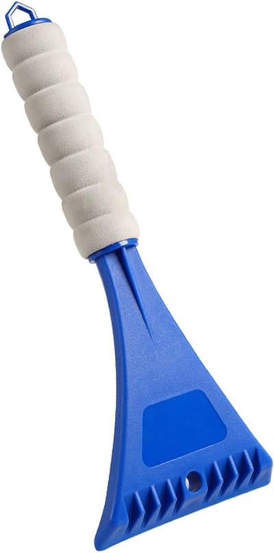 Useme IJskrabber - Blauw - Autoruit - Voertuigvoorruit - Plastic - Sneeuwvorst - IJsverwijderaar met EVA-schuimhandgreep - Sneeuwverwijderaar