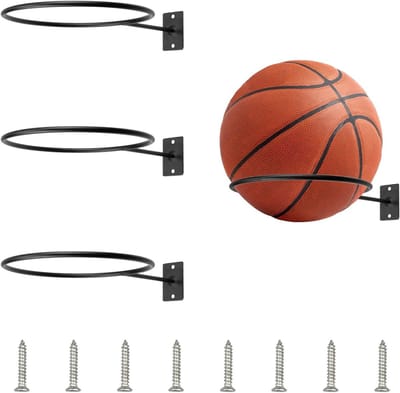 Muurbeugel voor Ballen - Universele Ballenhouder voor Basketbal, Voetbal en Volleybal met Stevige Steun