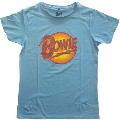 David Bowie - Vintage Diamond Dogs Heren T-shirt - 2XL - Blauw