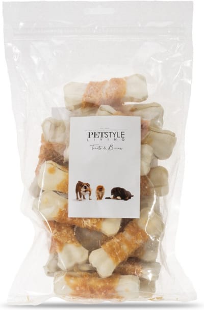 Petstyle Living Geperste Botten met Kip - Hondensnacks - 7,5cm - 20 Stuks - Kauwbotten Hond