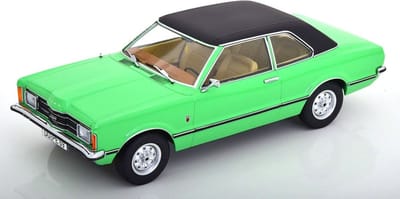 1:18 gegoten model Ford Taunus GXL Sedan 1971 lichtgroen KK Scale