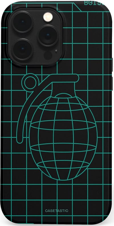 Casetastic Hoesje Geschikt voor Apple iPhone 14 Pro Max Magsafe - Stijlvolle Beschermende Duo-layer Case - Retro bom