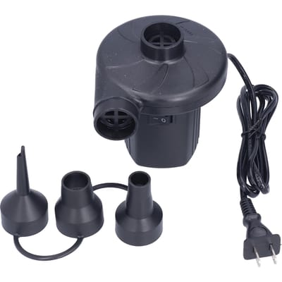 Pompe à air électrique ABS Pompe de gonflage d'air avec 3 embouts Portable et à haute efficacité pour bouée de natation