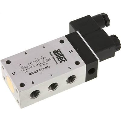 5/2 G1/4'' (G1/8'') Magneetventiel Extern 230V AC -0.95-10bar/-13.2-140psi Airtec