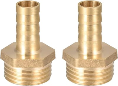 Adapter voor Messing Buis met 10mm Diameter en G1/2 Buitendraad - Verbindt en Past Perfect bij Diverse Toepassingen