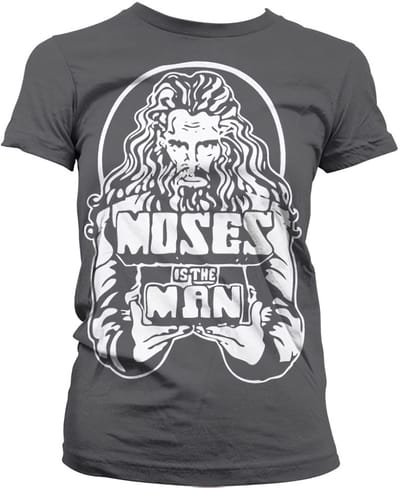 Hybris Dames T-shirt 'Moses Is The Man' Girly SH-5-15413-H10-8