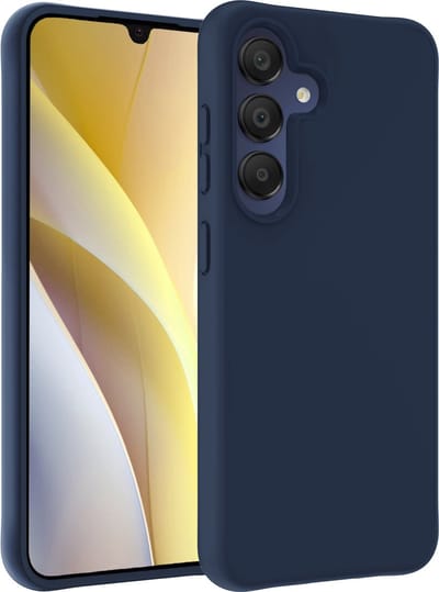 Hoesje - Geschikt voor Samsung Galaxy A15 - Sterk & Shockproof - Hoes Cover - Siliconen Case - Telefoonhoesjes - Donkerblauw