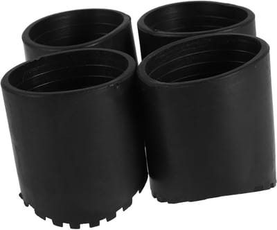 Rubberen Ladderpoottips - Ladderpads Set - Ladder Stabiliseren - Universele Pasvorm - 5.80X5.20X5.20CM - Zwart