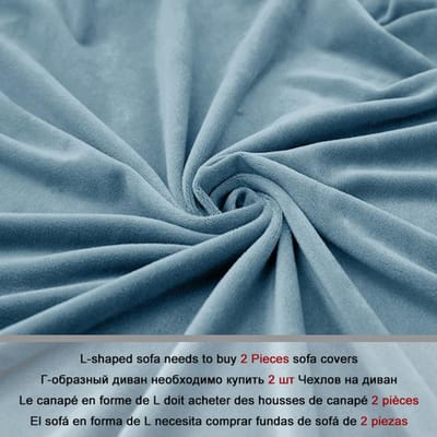 1 stuk fluwelen stof bankhoezen elastische sectionele bankhoes L-vorm bankhoes fauteuil L-vorm bankhoes voor woonkamer Part B-B 190-230cm