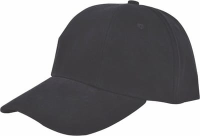 Benza - Luxe Turned Brushed Baseball Cap Baseballcap - Zwart