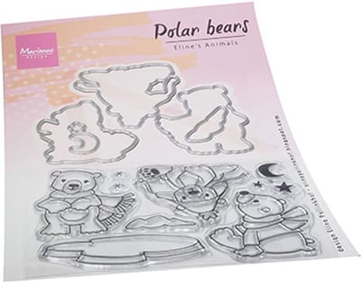 Marianne Design Clear stempels & dies Eline's ijsberen