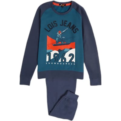 Kinder pyjama met lange raglanmouwen Lois XGames
