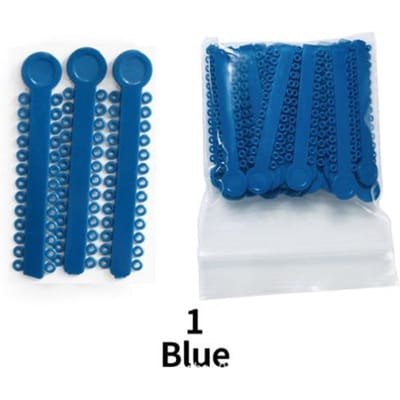 1040 Pièces Bandes Élastiques Orthodontiques Colorées Liens Ligature Latex Pour Appareils Dentaires 40 Couleurs Assorties bleu