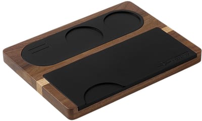 MHW-3BOMBER tamp station – houten houder voor tampers, verdelers en puck screens