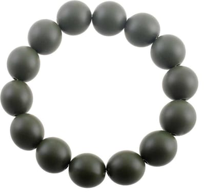Behave Rekarmband 14mm bollen, 14-15cm polsomtrek, mat donker groen
