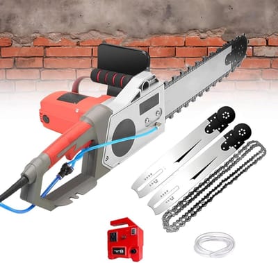 Elektrische Betonkettingzaag - Muurzaag Steen - Wand Groeven Zagen - Geïntegreerde Waterpomp - 48 cm Zaagdiepte - Meerkleurig