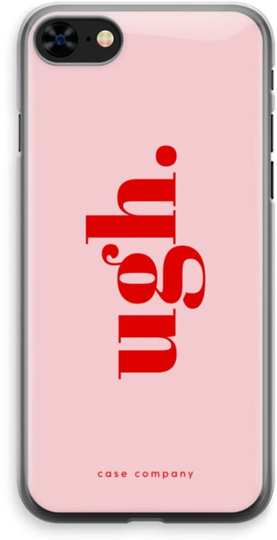 Case Company® - Hoesje geschikt voor iPhone 8 hoesje - Ugh - Soft Cover Telefoonhoesje - Bescherming aan alle Kanten en Schermrand