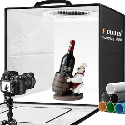 Fotobox voor Productfotografie - Opvouwbare Mini Fotostudio met LED Verlichting en Meerdere Achtergronden