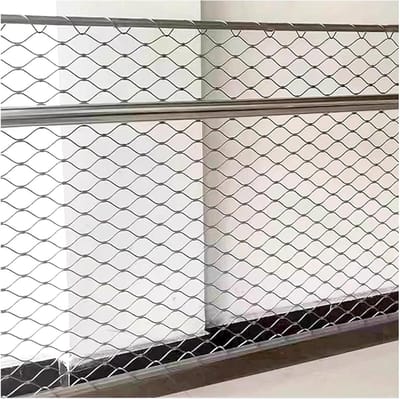 Veiligheidsnet RVS - Valbeveiliging - Balkon en trap - Roestvrij staal 304 - 12 x 2 meter