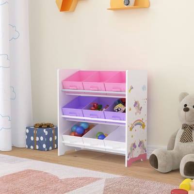 Kinderrek Boiro 59,5x65x30 cm eenhoorn motief [en.casa]