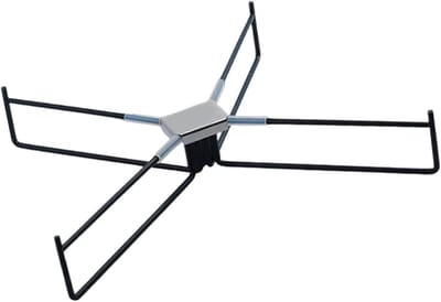 Opvouwbare Koeler Stand - Emmer Ondersteuning - Outdoor Activiteiten - Stabiel X-Frame - 100kg Draaglast - Zwart