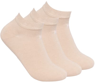 TRESANTI | ZACH I Bamboo enkelsokken 3-pack | Beige | Size 39/42
