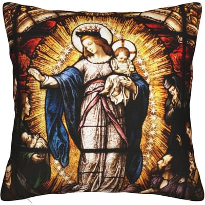 Jezus Christus Religie Geloof Opstanding Kussensloop Polyester Kussenhoes Cadeau Kussensloophoes Bank Vierkant 45*45cm 30x30cm