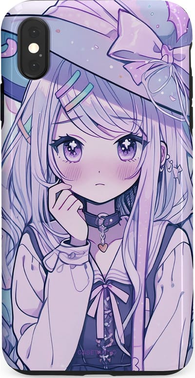Casetastic Hoesje Geschikt voor Apple iPhone Xs Max - Stijlvolle Beschermende Duo-layer Case - Yume Meisje