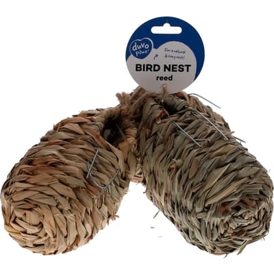 Duvo+ Nestbuidel in riet met haak 3st - 10x10x15cm
